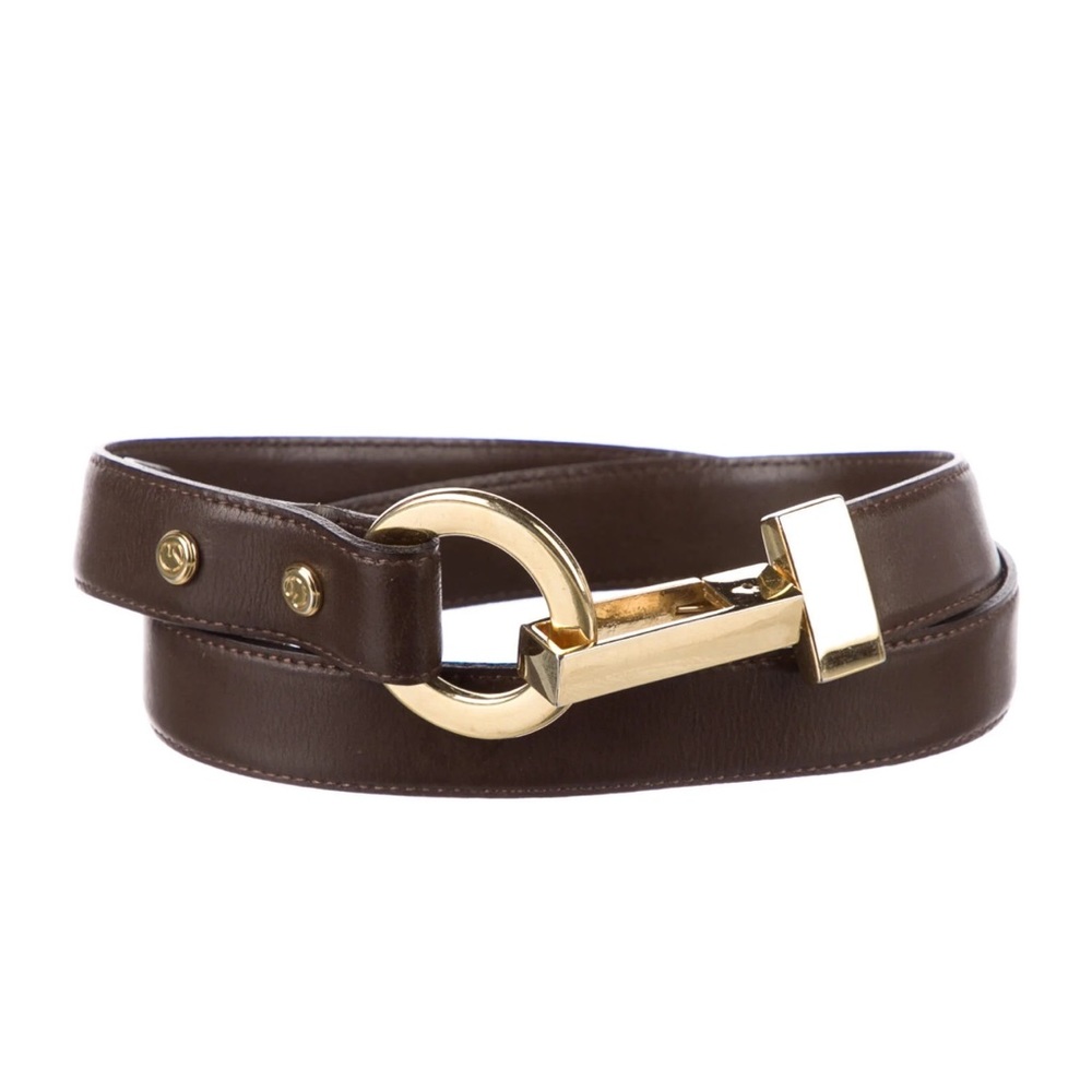 St. John Brown Leather Belt